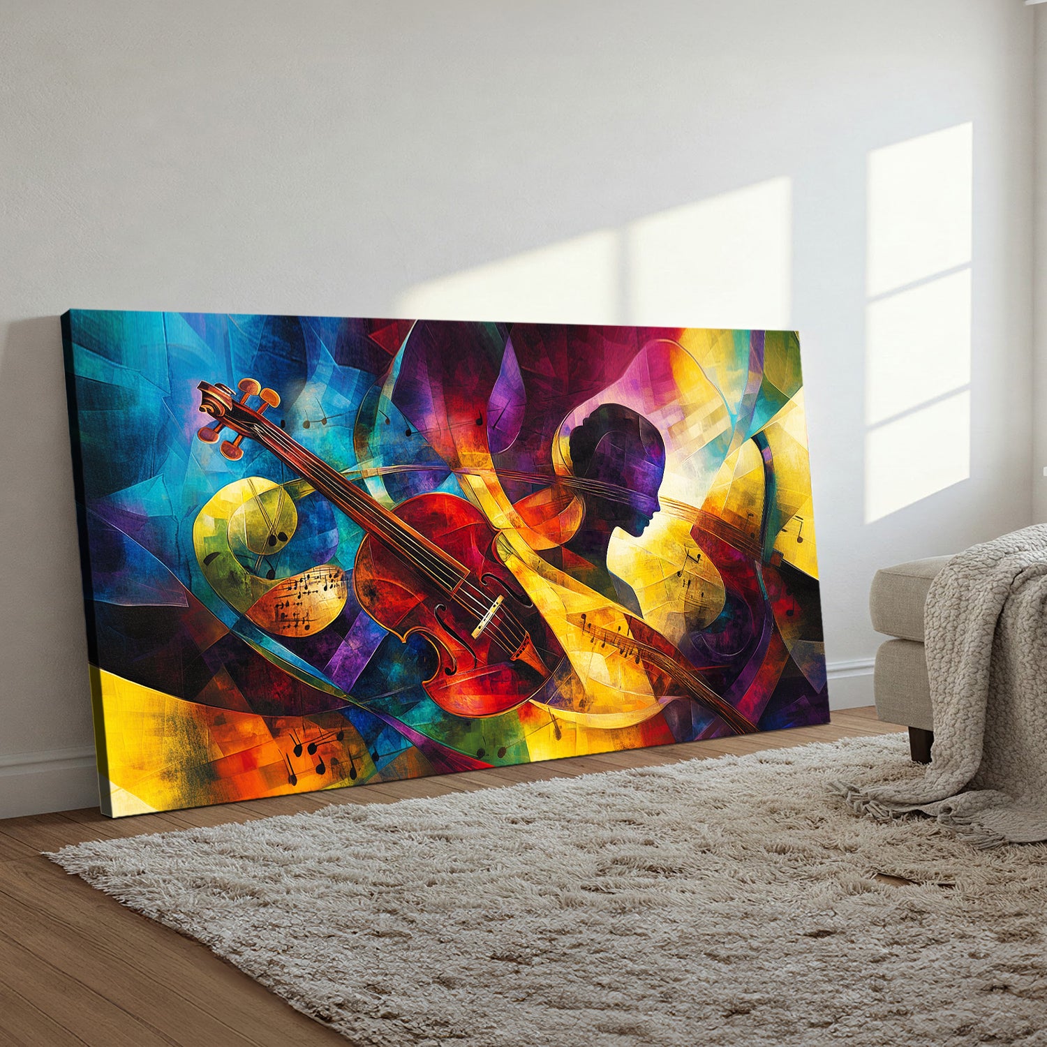 Symphony of Colors Colorful Abstract Canvas Wall Art