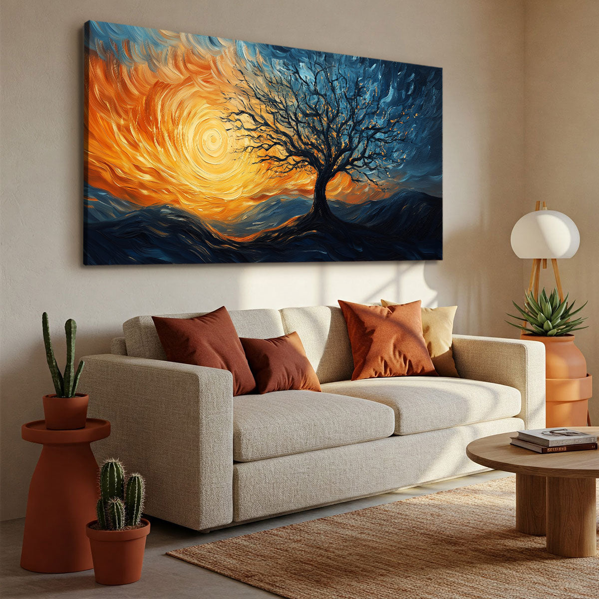 Solitary Tree Canvas Fine Arts Print