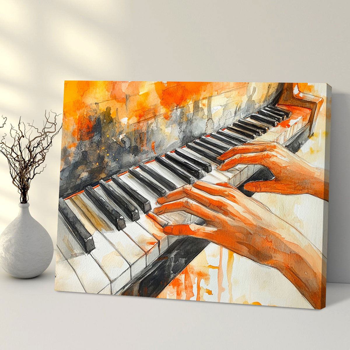 Piano Hand Modern Wall Artwork