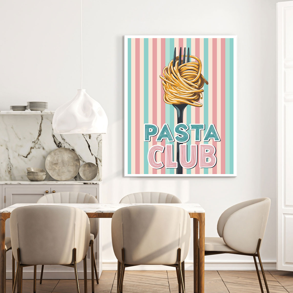 Pasta Club Modern Wall Artwork
