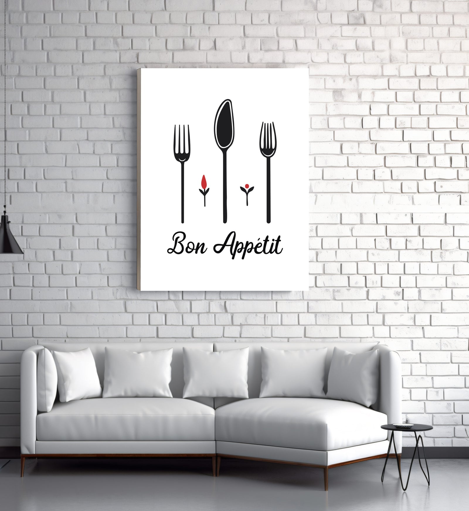 Bon Appétit Modern Minimalist Wall Hanging For Kitchen