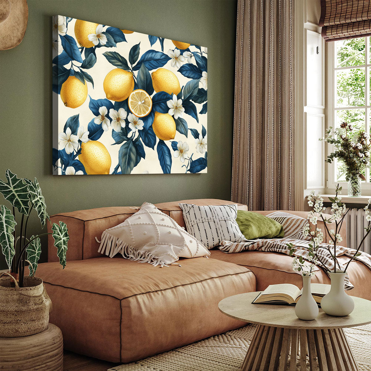 Lemon Garden Abstract Wall Art