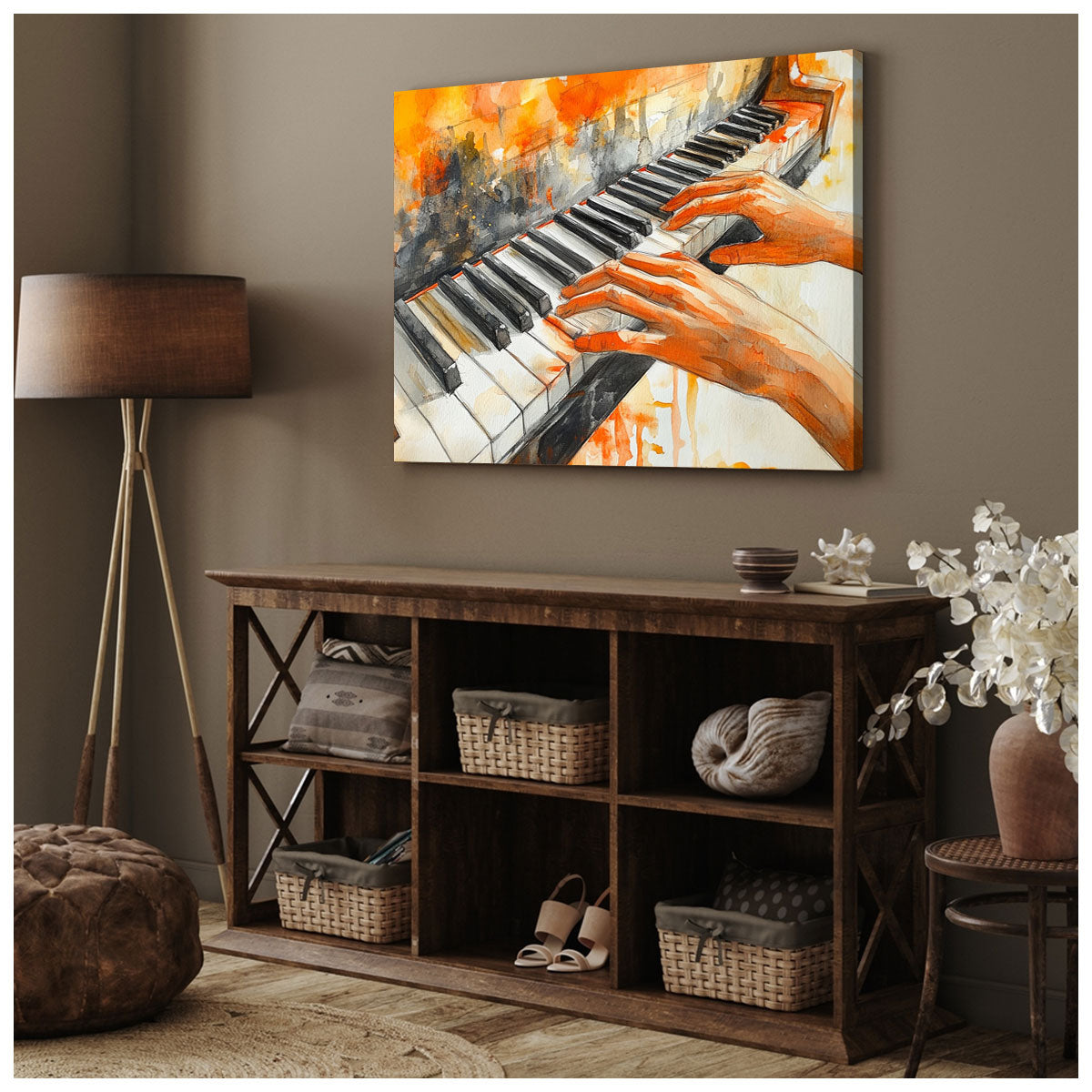 Piano Hand Modern Wall Artwork