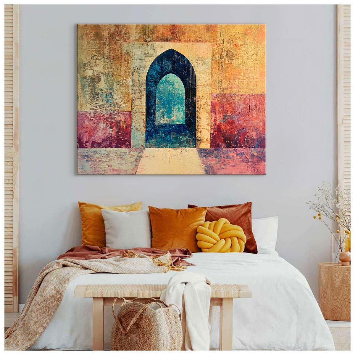 Archway Layers Boho Canvas Wall Art