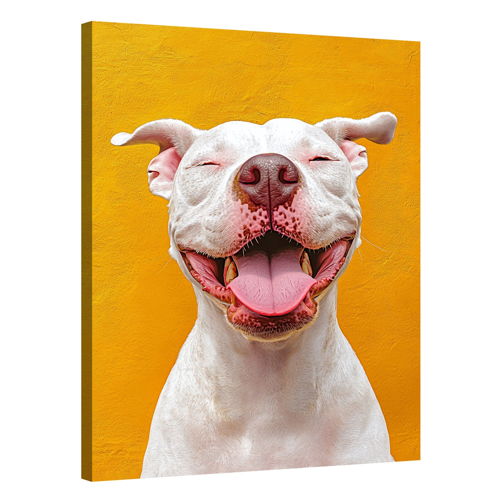 Golden Pit Bull Modern Wall Artwork