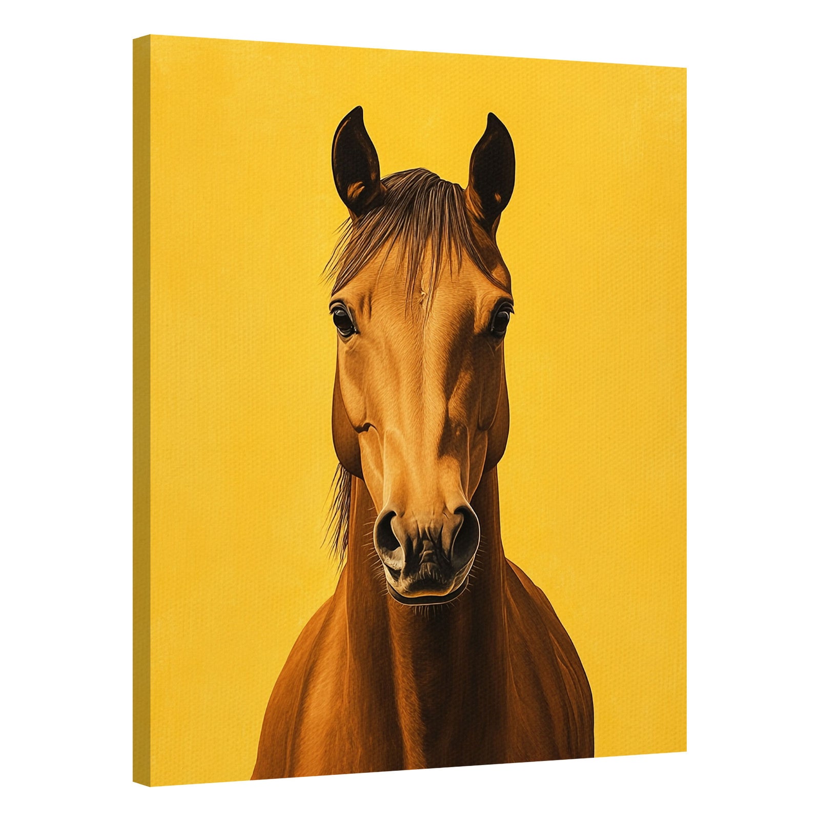 Yellow Equine Modern Wall Artwork