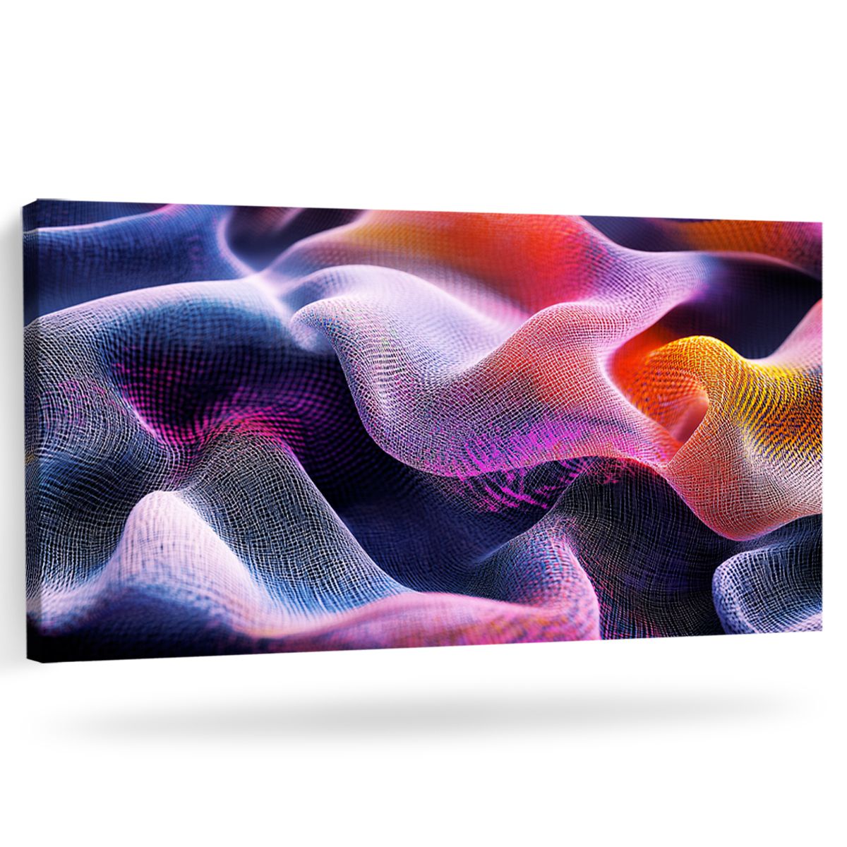 Vibrant Fluidity Modern Abstract Canvas Wall Art for Living Room