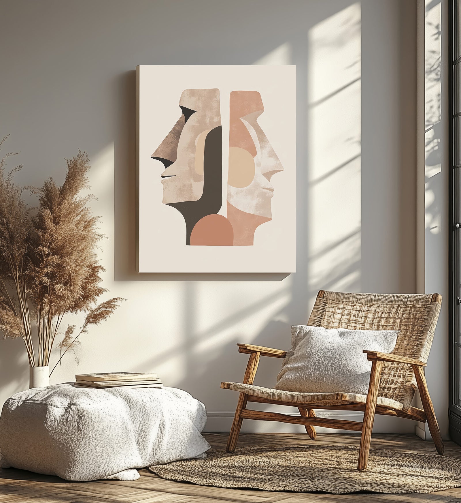 Minimalist East Architecture Canvas Wall Art