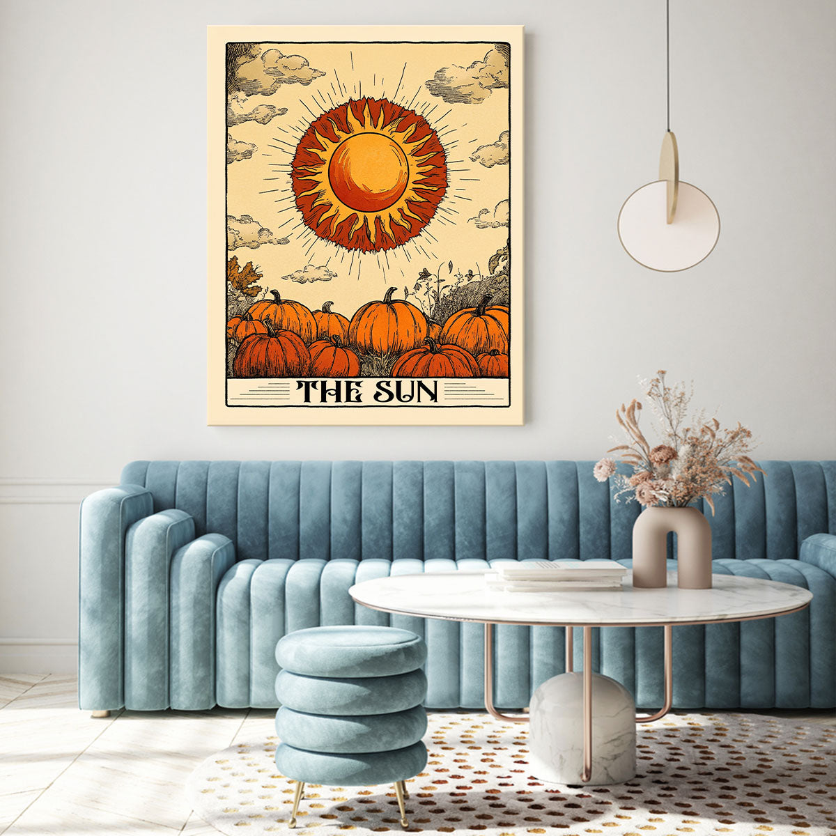 The Sun Tarot Card Boho Wall Decor
