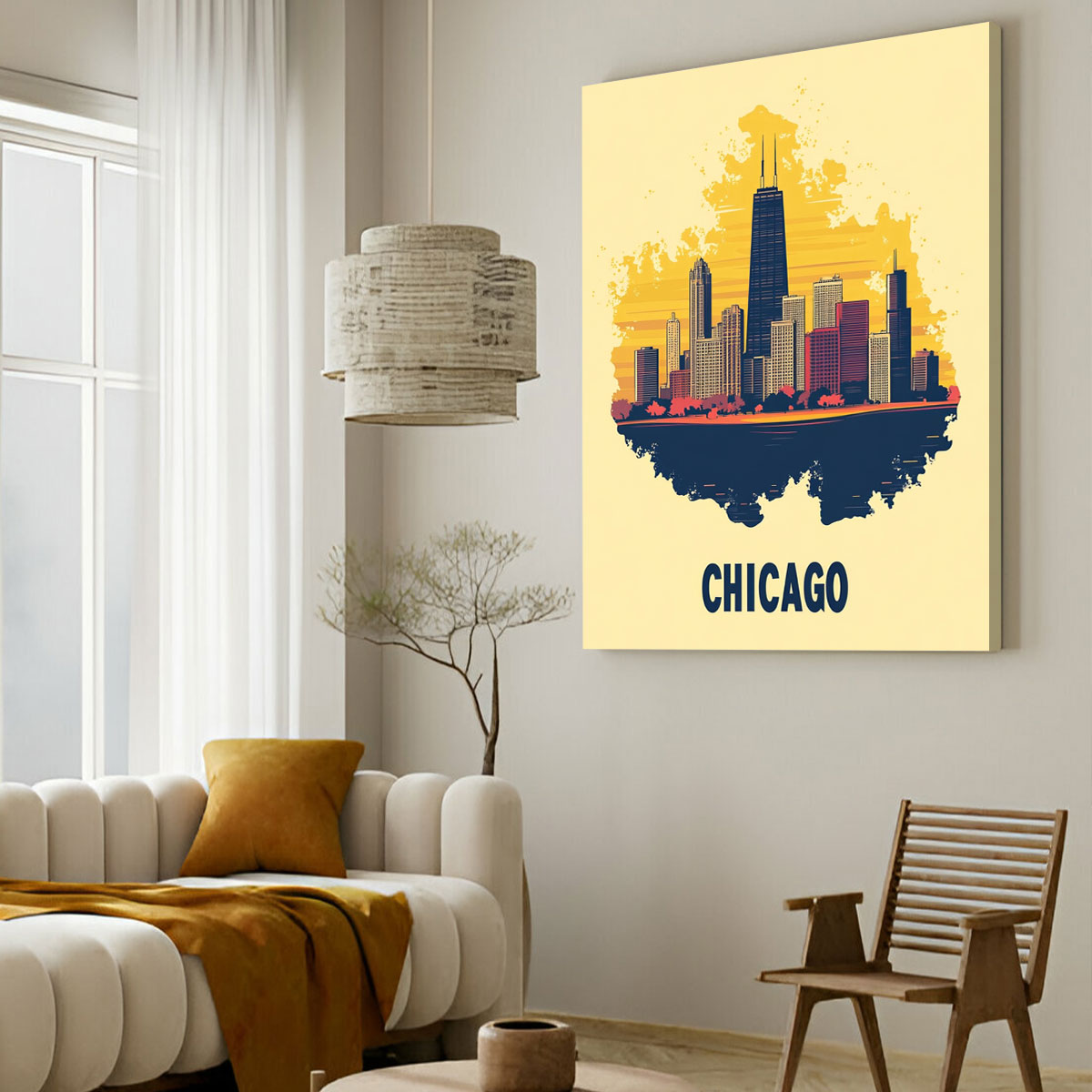 Chicago Skyline Modern Wall Artwork