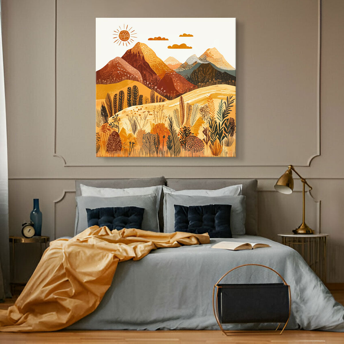 Autumn Mountain Boho Wall Decor