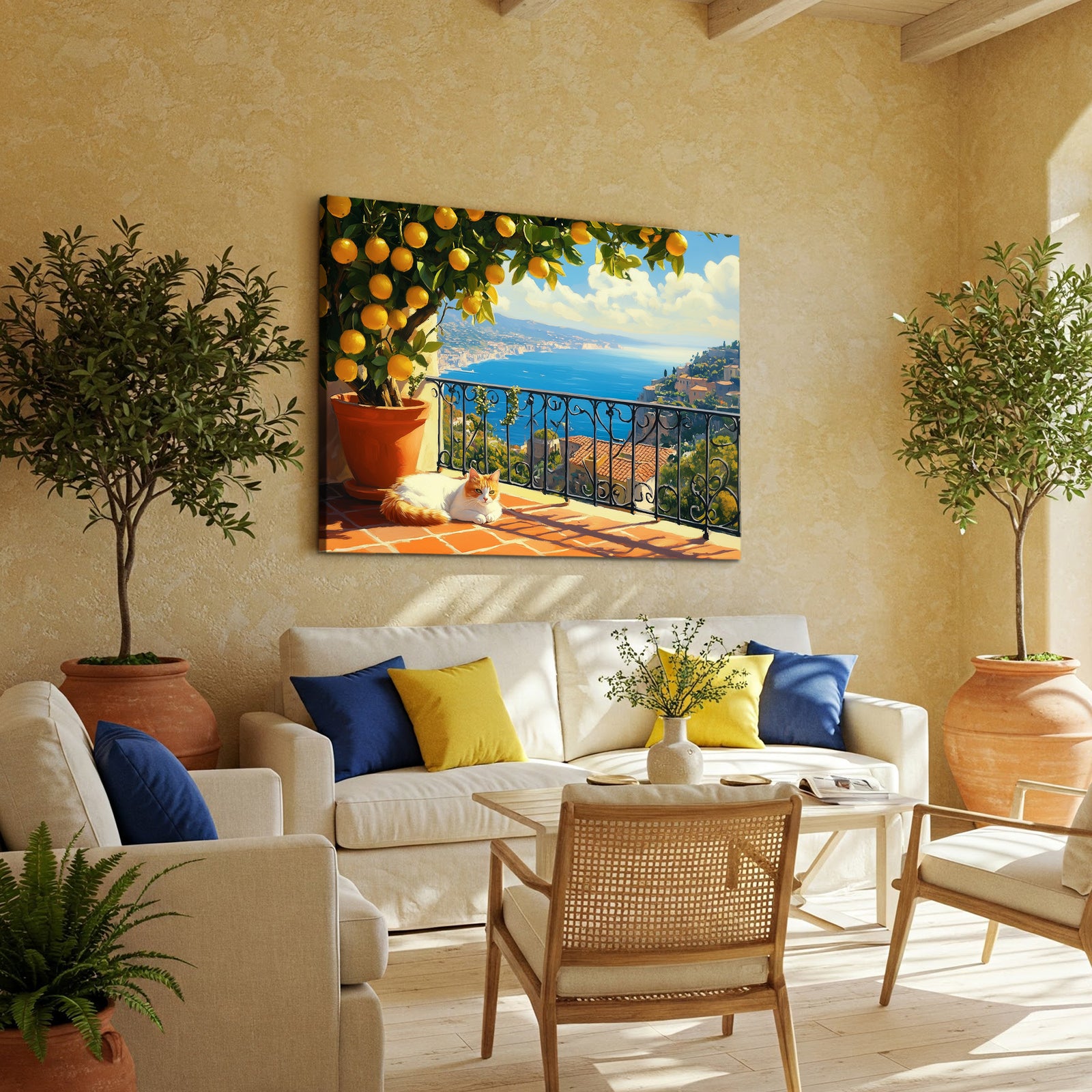 Lazy And Lemon Tree Modern Wall Artwork