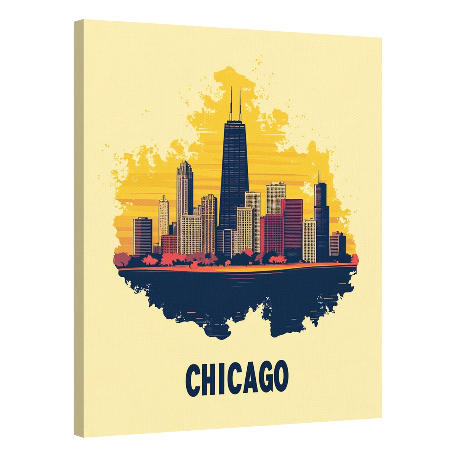 Chicago Skyline Modern Wall Artwork