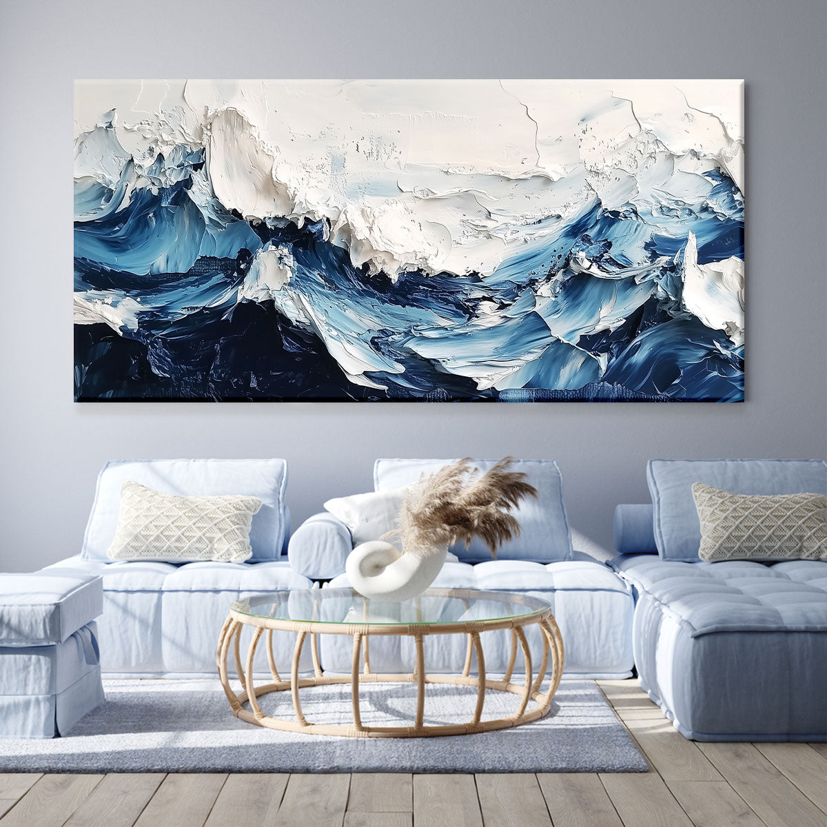 Stormy Sea Canvas Fine Arts Print