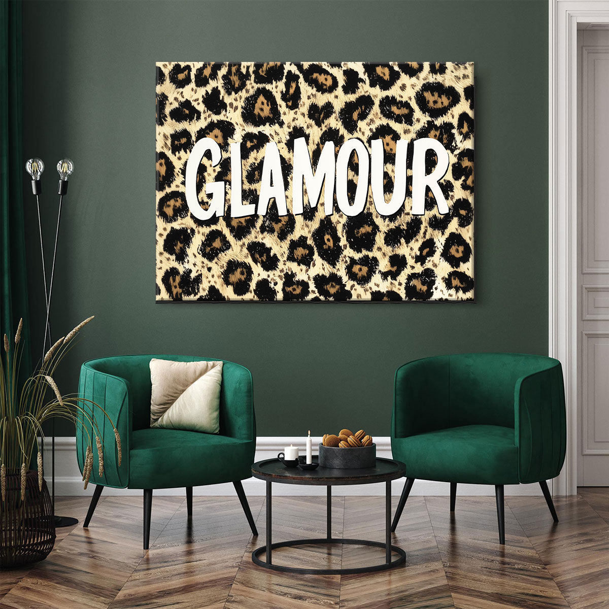 GLAMOUR Leopard Modern Wall Artwork