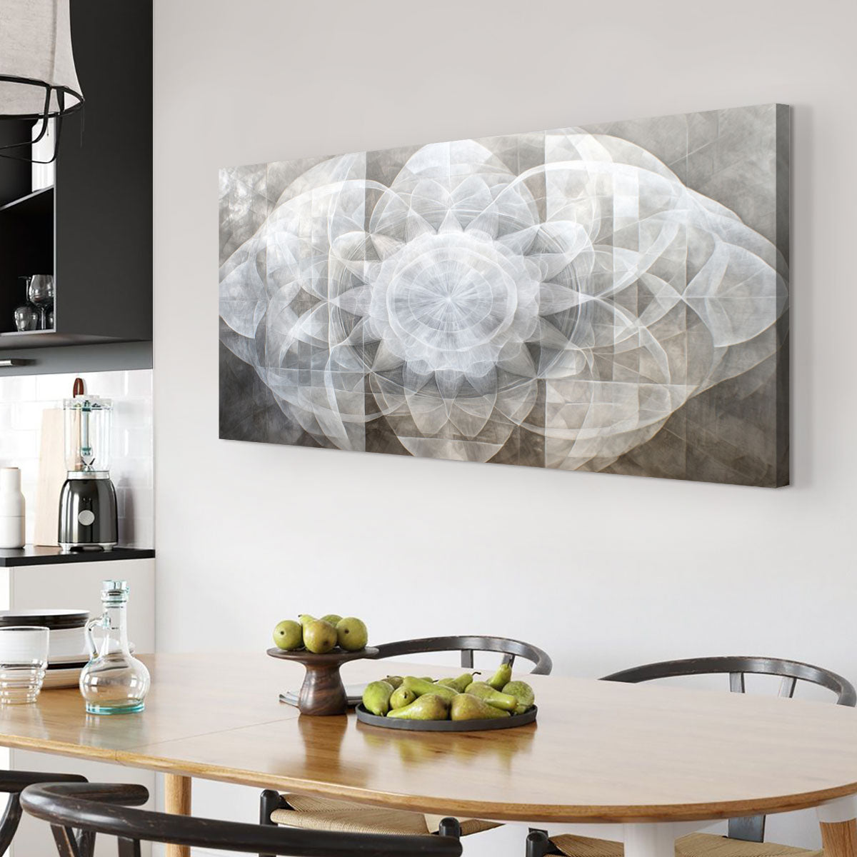 Ethereal Geometry Abstract Canvas Wall Art for Living Room