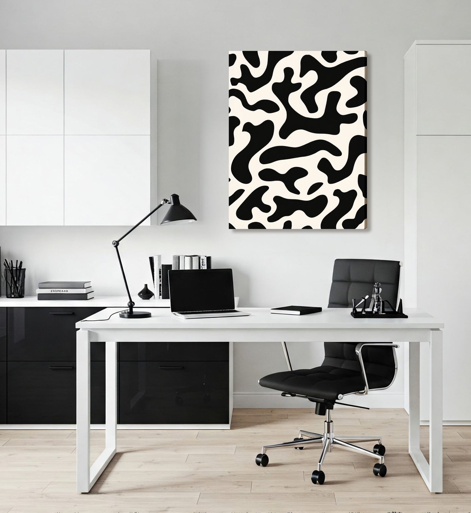 Serenity Vertical Canvas Abstract Wall Art
