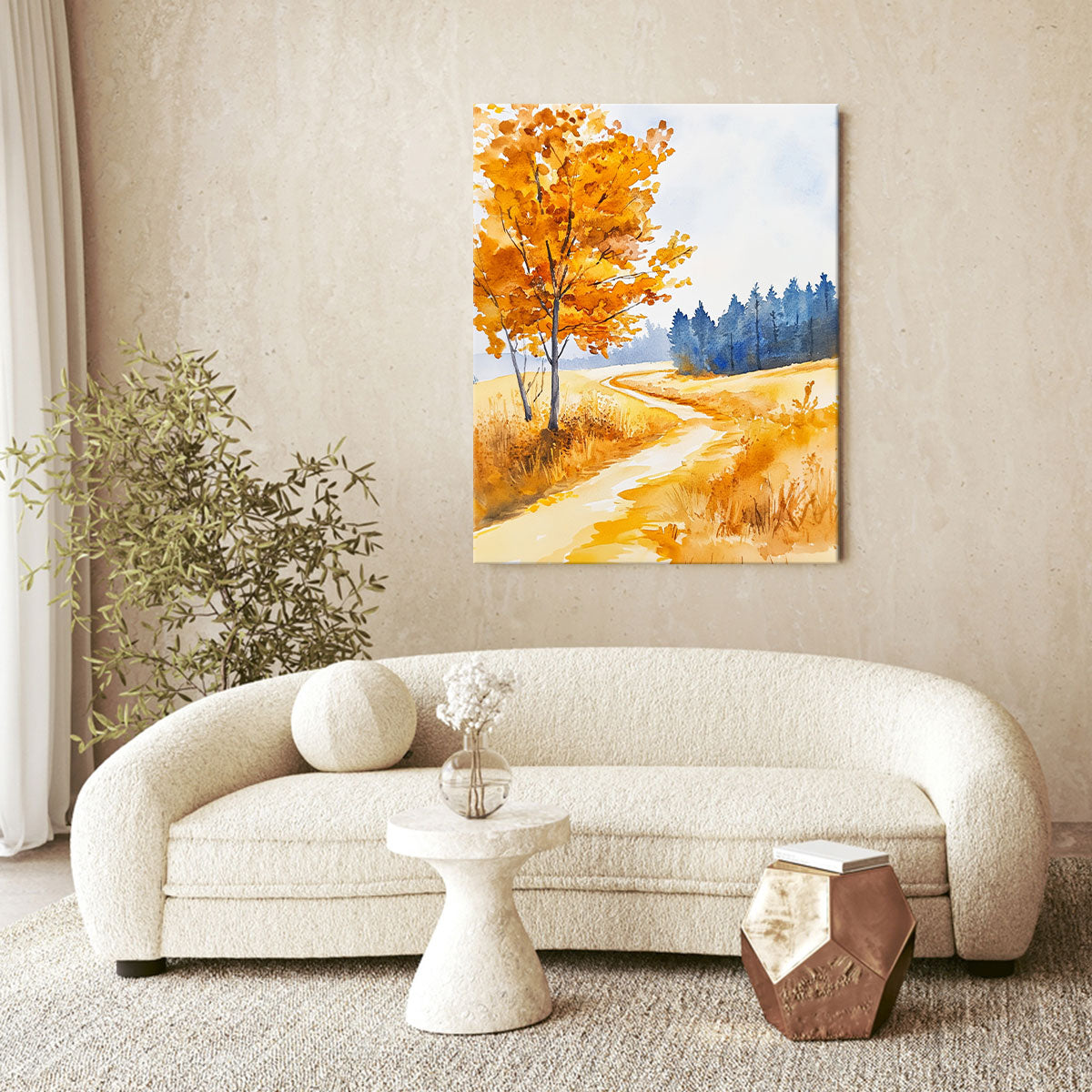 Amber Path Fall Fine Arts Print