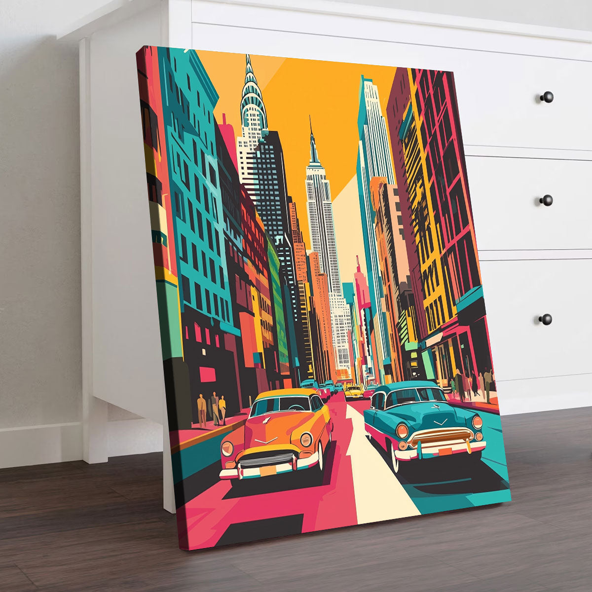 Pop Art Urban Illustration Canvas Print
