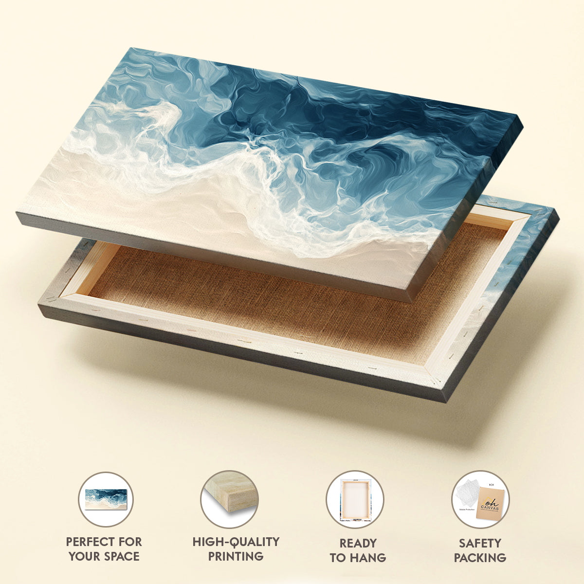 Abstract Seascape Modern Wall Artwork