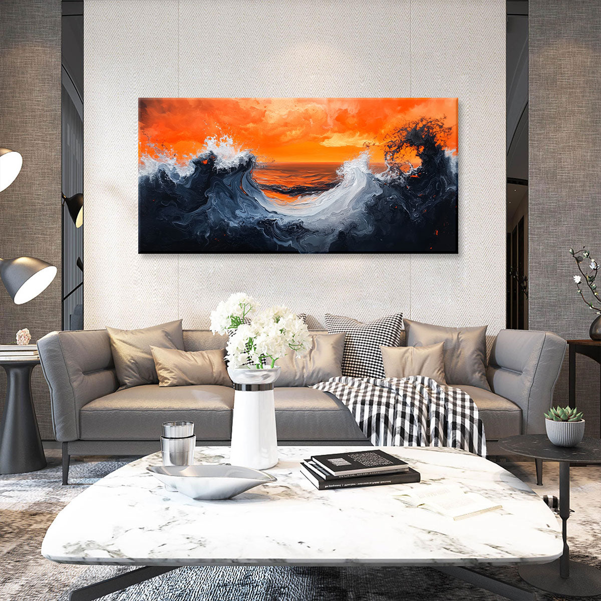 Turbulent Waves Fine Arts Print