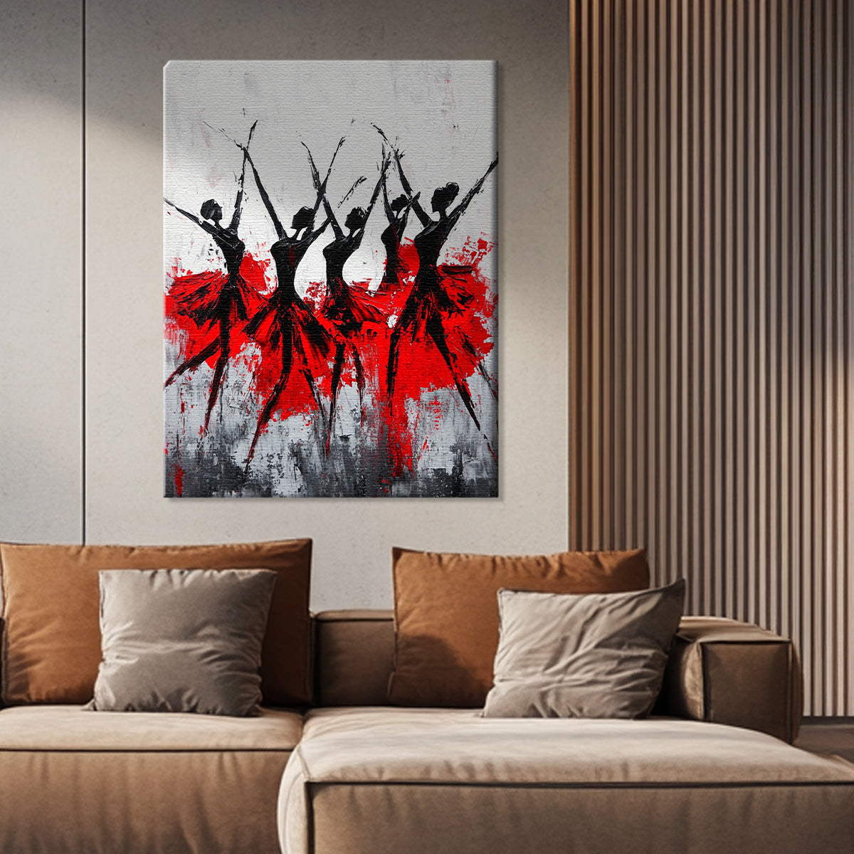 Dance of Passion Figurative Art Abstract Canvas Wall Art