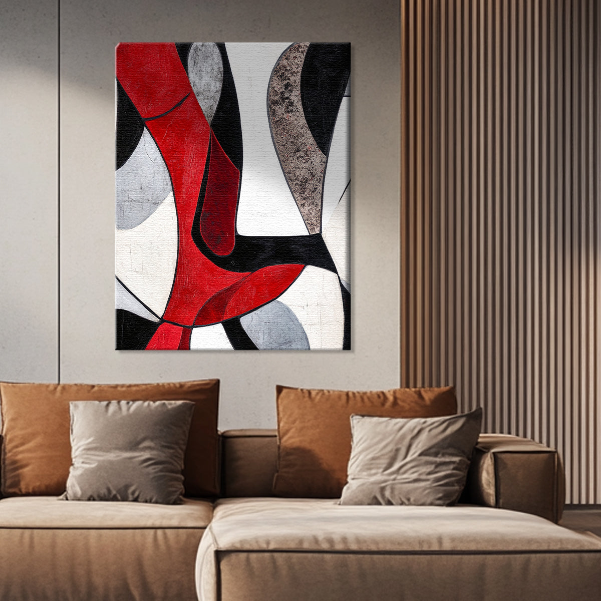 Bold Harmony Geometric Abstract Canvas Wall Art