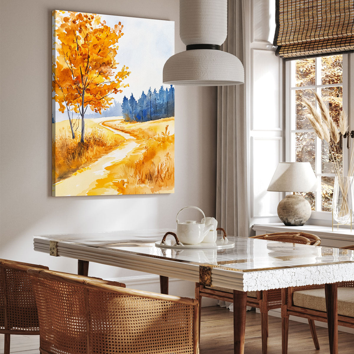 Amber Path Fall Fine Arts Print