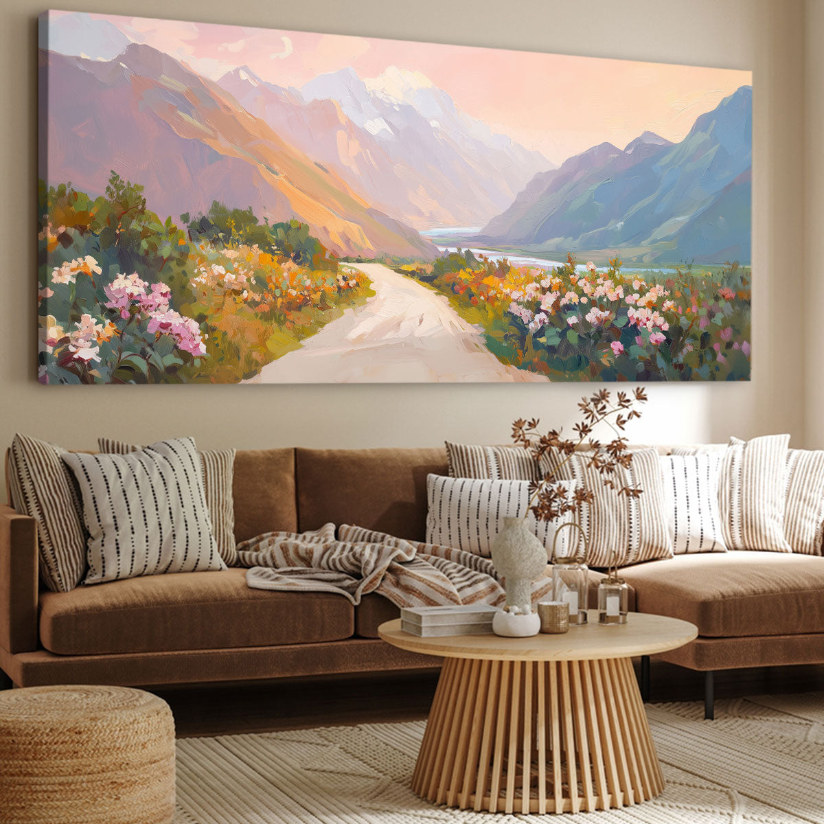 Vibrant Valley Vista Fine Arts Print