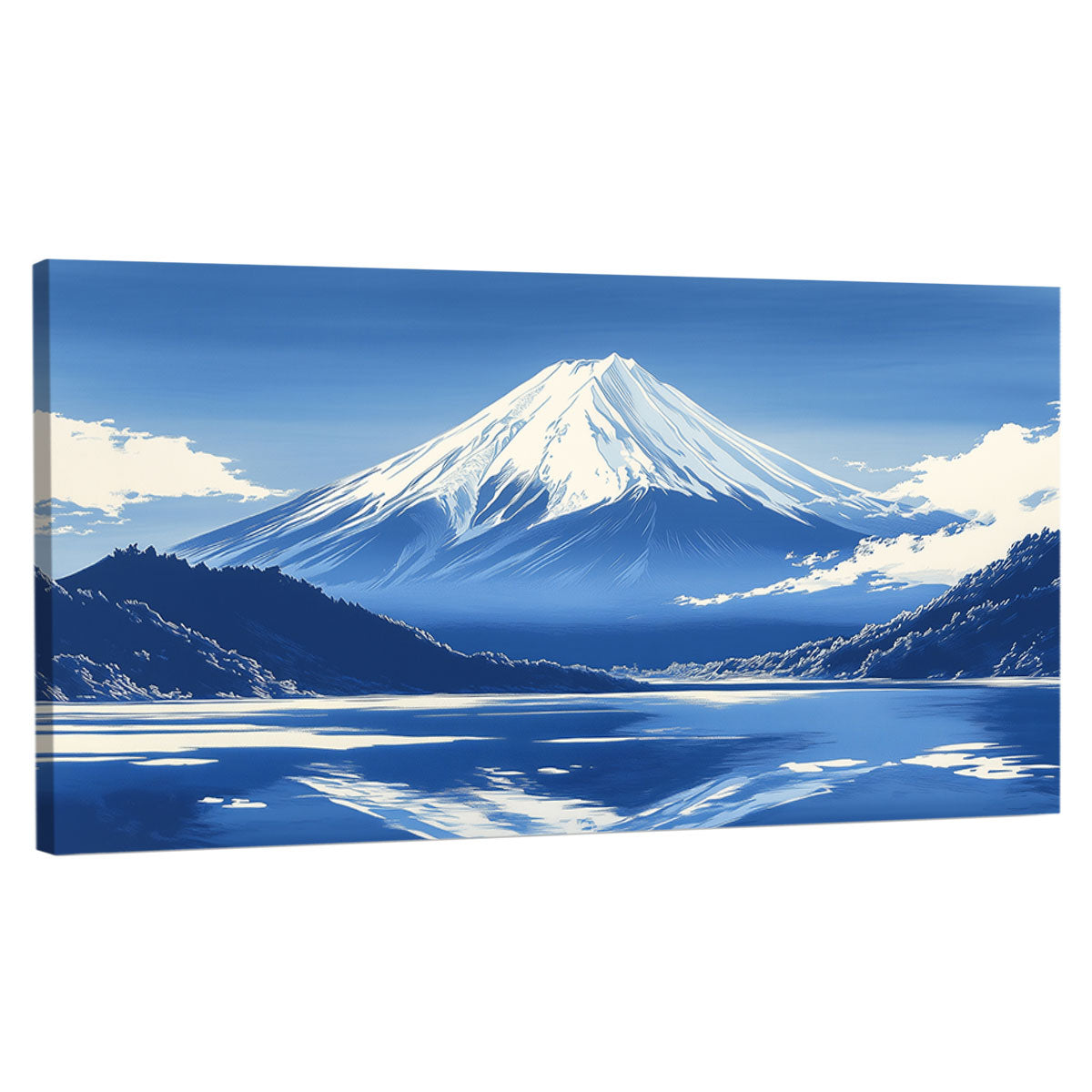 Azure Harmony Snow Mountain Wall Art