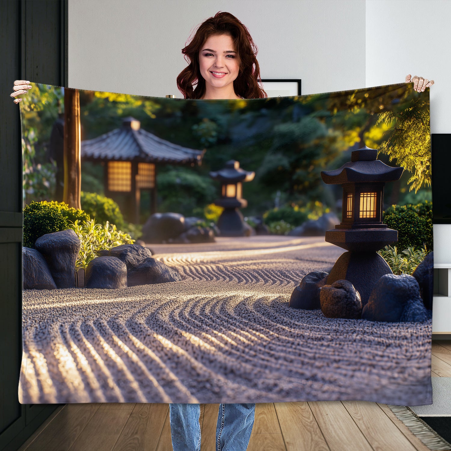 Japanese Zen Garden Minimalist Canvas Wall Art Decor
