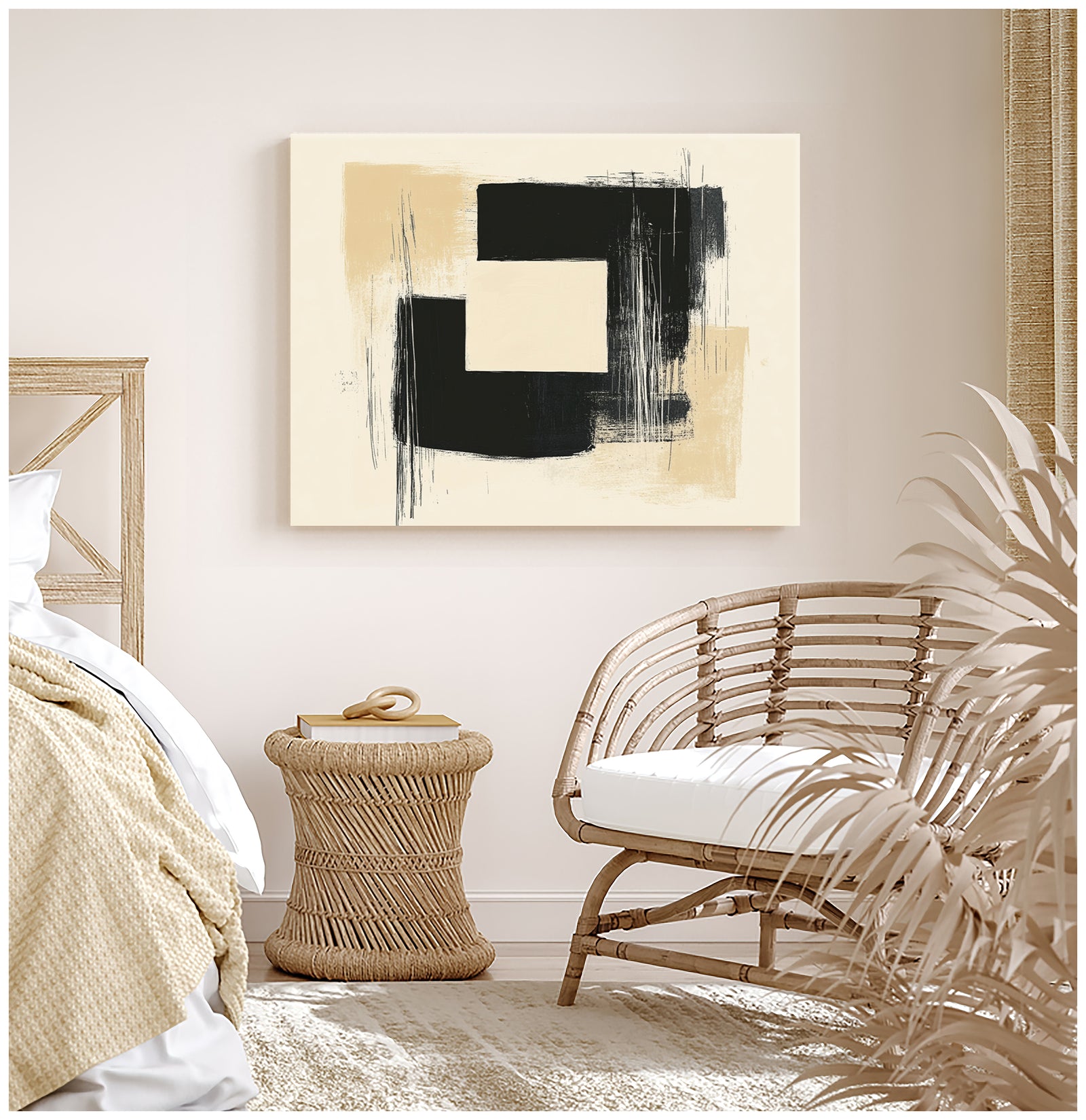 Urban Edge Abstract Canvas Print for Living Room