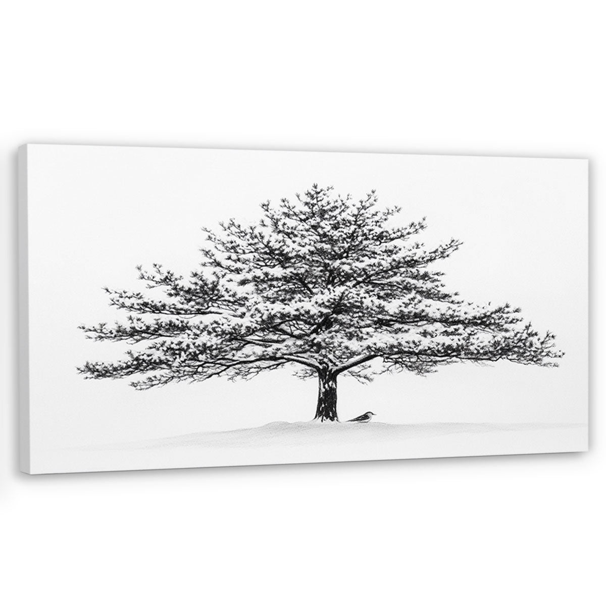 Snow Covered Tree Fine Arts Print