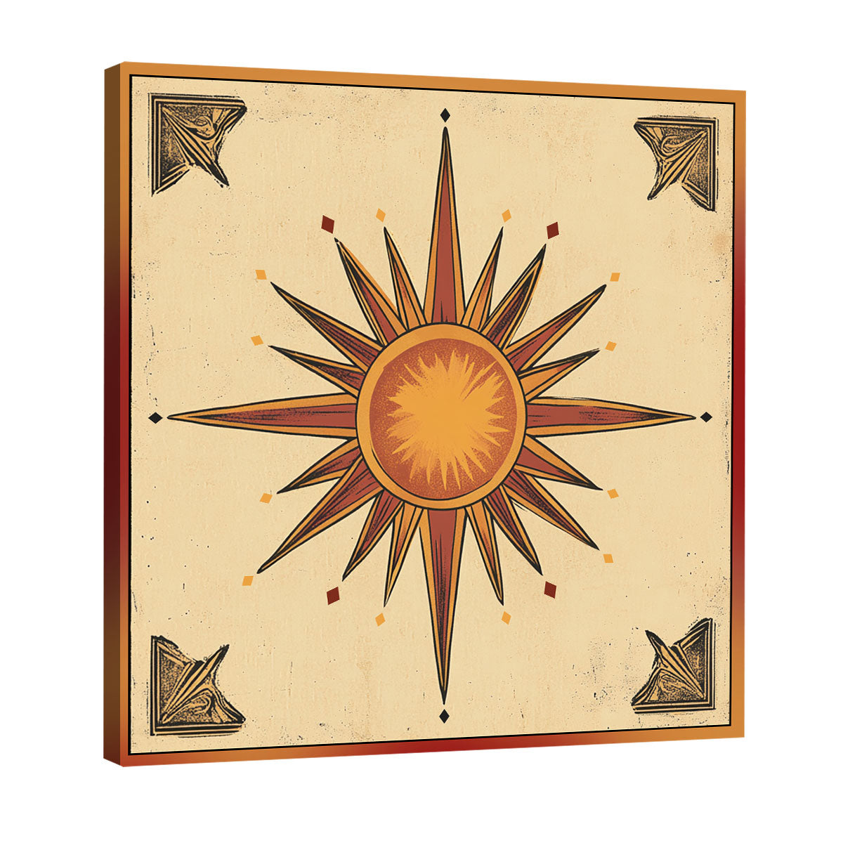 Ornate Compass Rose Boho Wall Decor