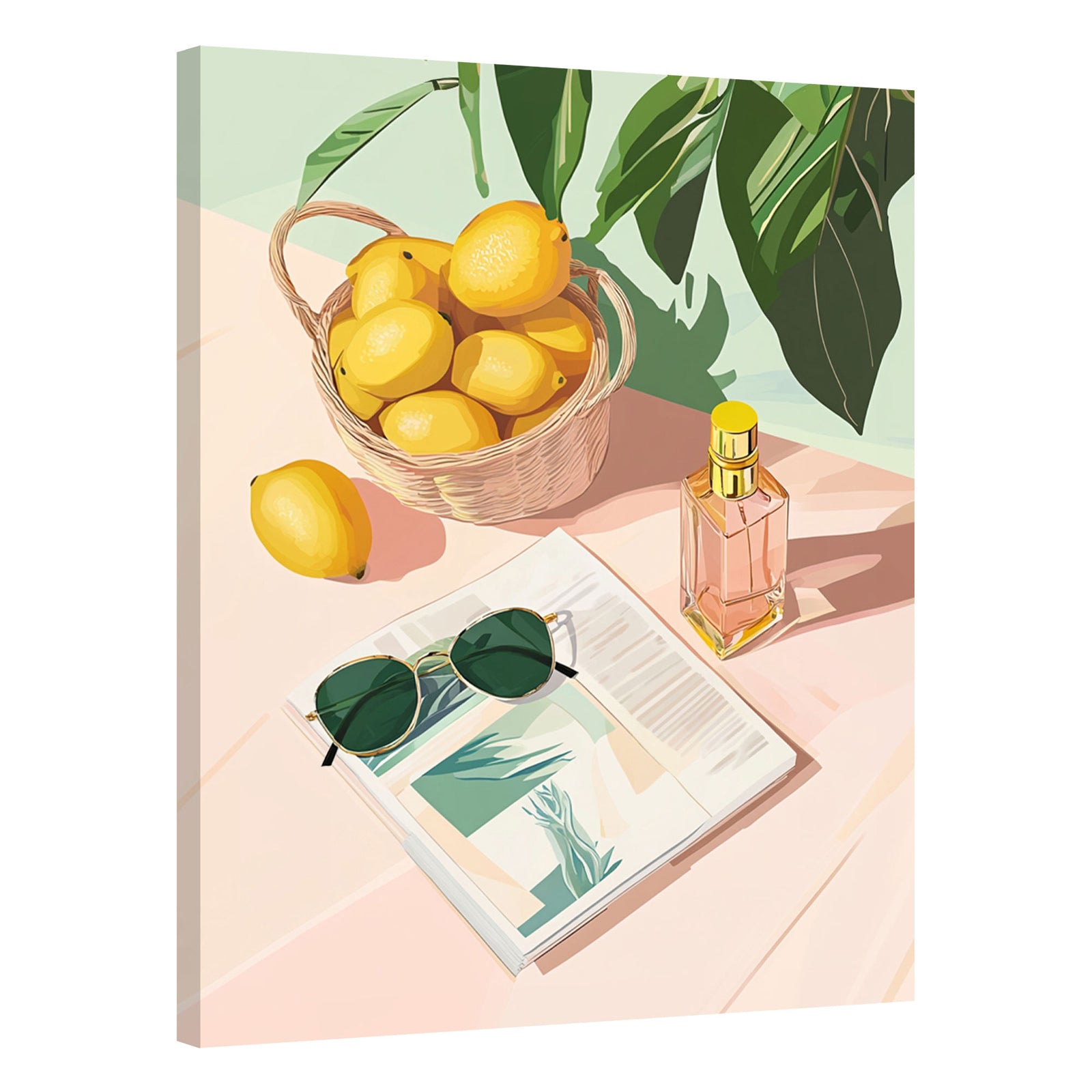Citrus Breeze Modern Wall Artwork