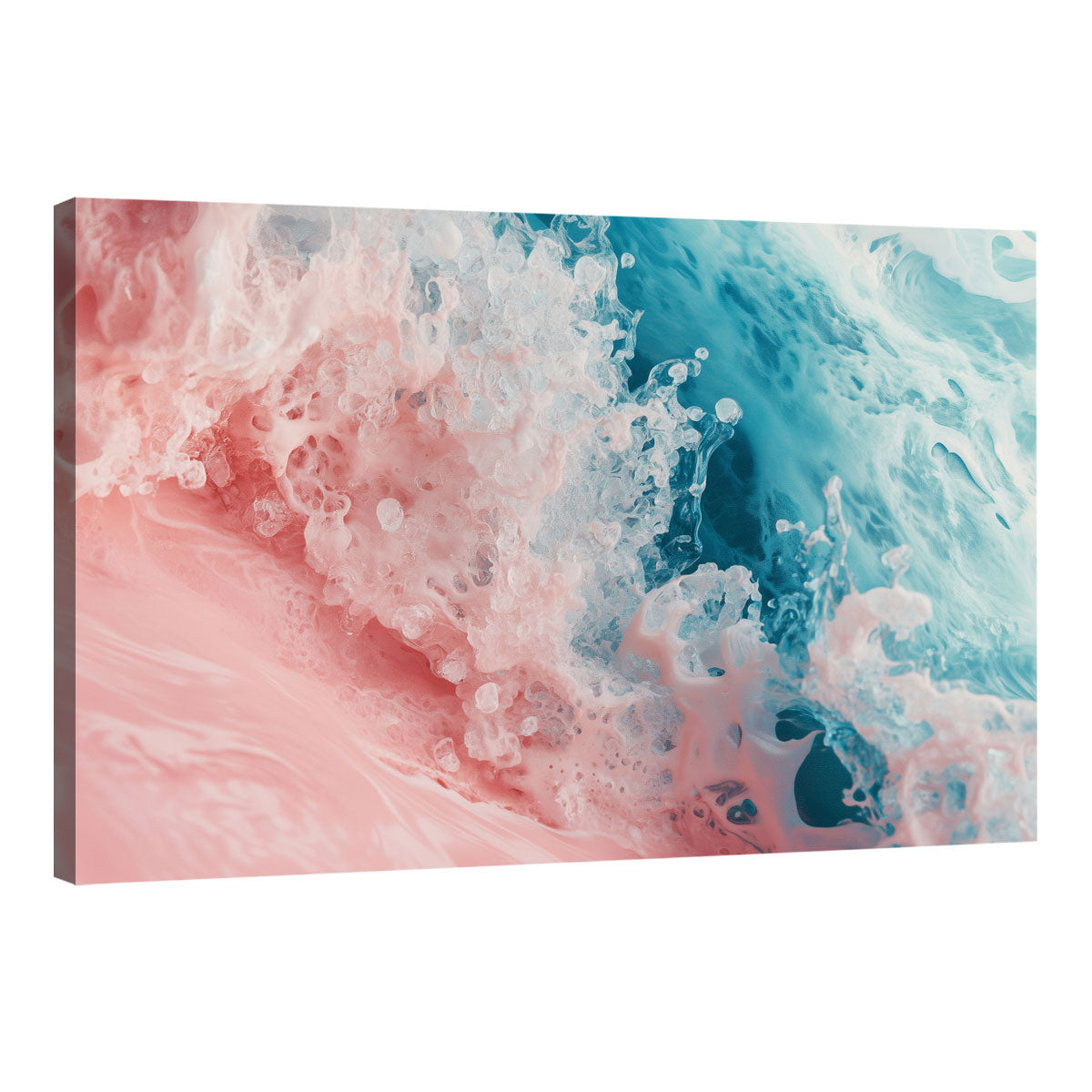 Fluid Waves Chromatic Abstract Beach Wall Art