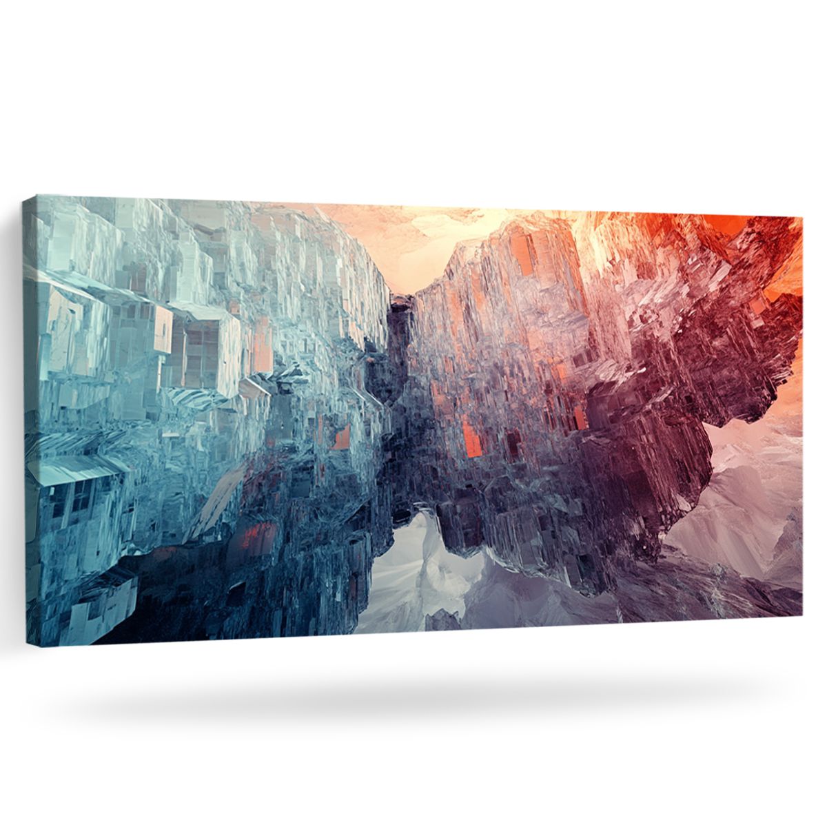 Horizons Landscape Abstract Canvas Wall Art for Living Room