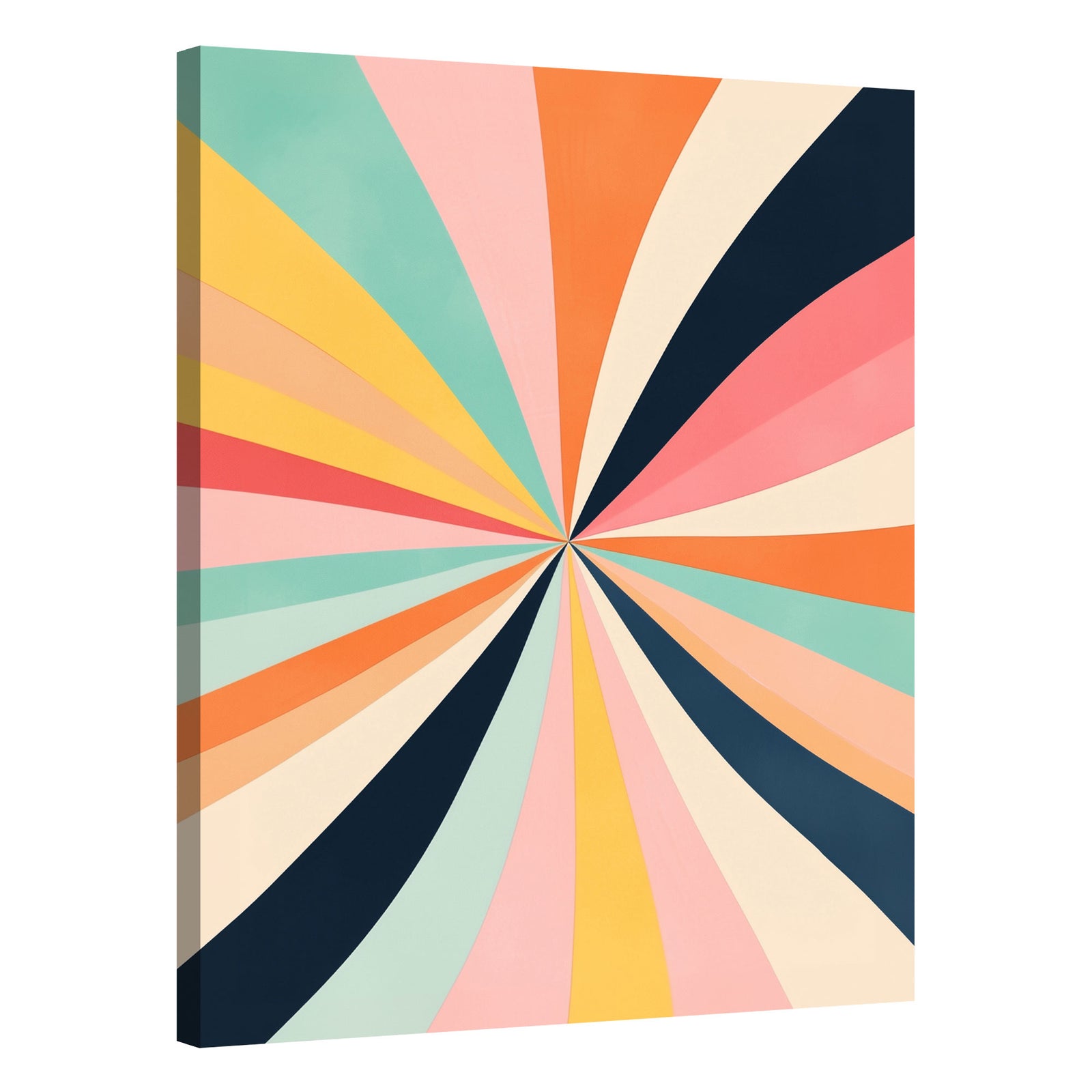 Sun Burst Energy Canvas Vintage Artwork