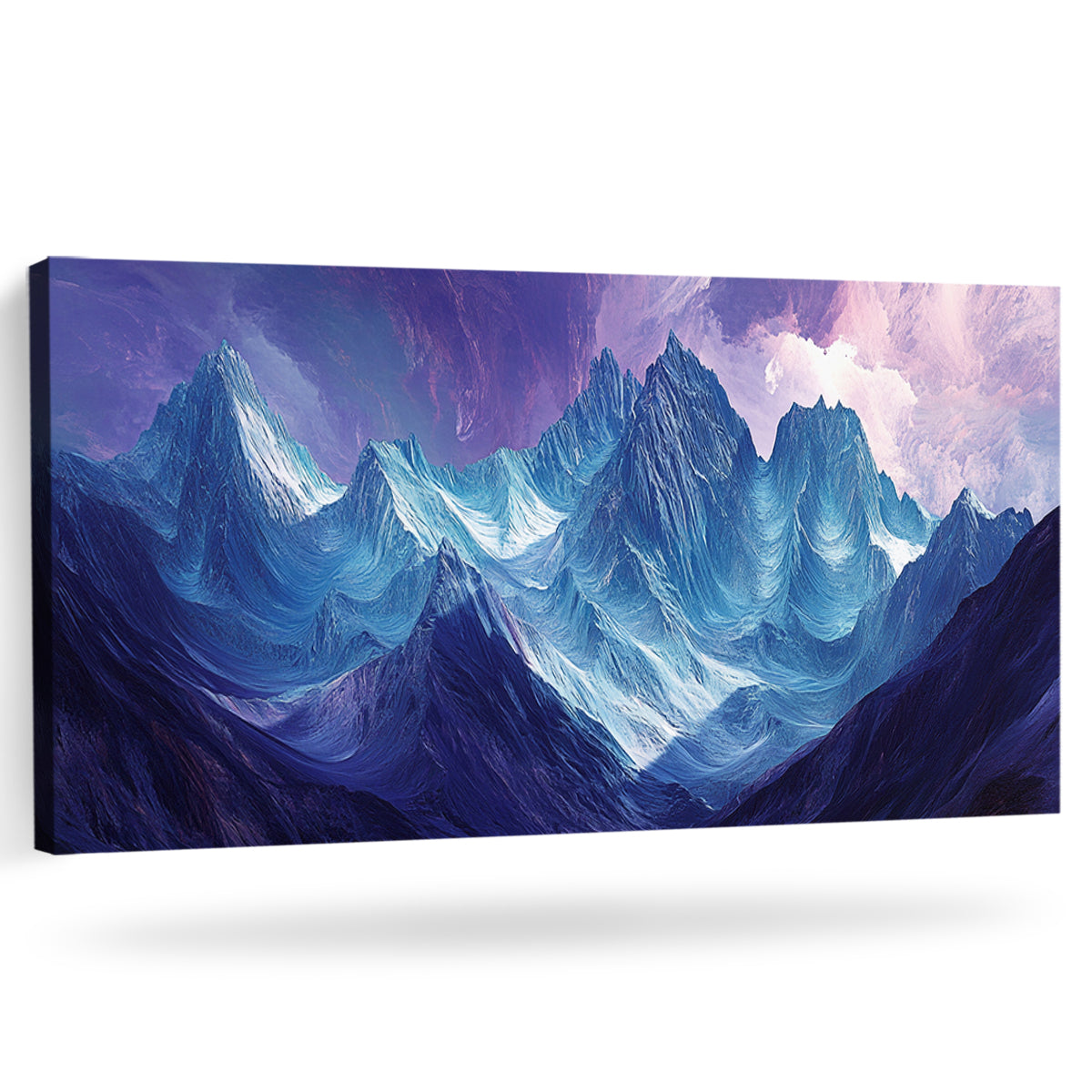 Mystic Mountains Landscape Abstract Canvas Wall Art