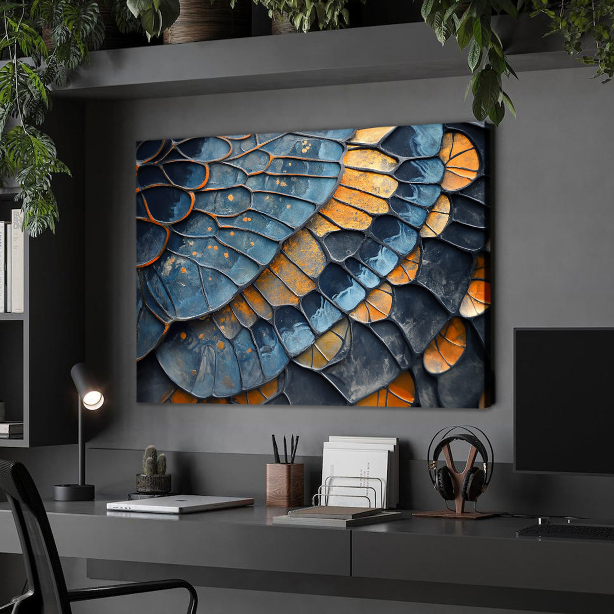 Textured Elegance Abstract Canvas Wall Art for Living Room