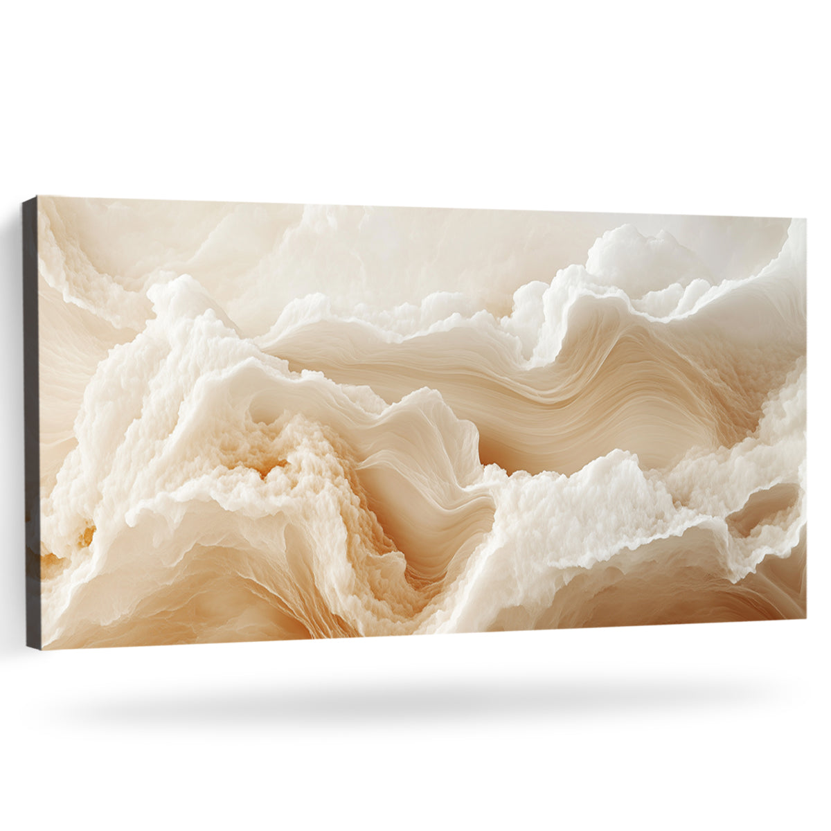 Abstract Waves Boho Wall Art - Sand Cloud Canvas Print