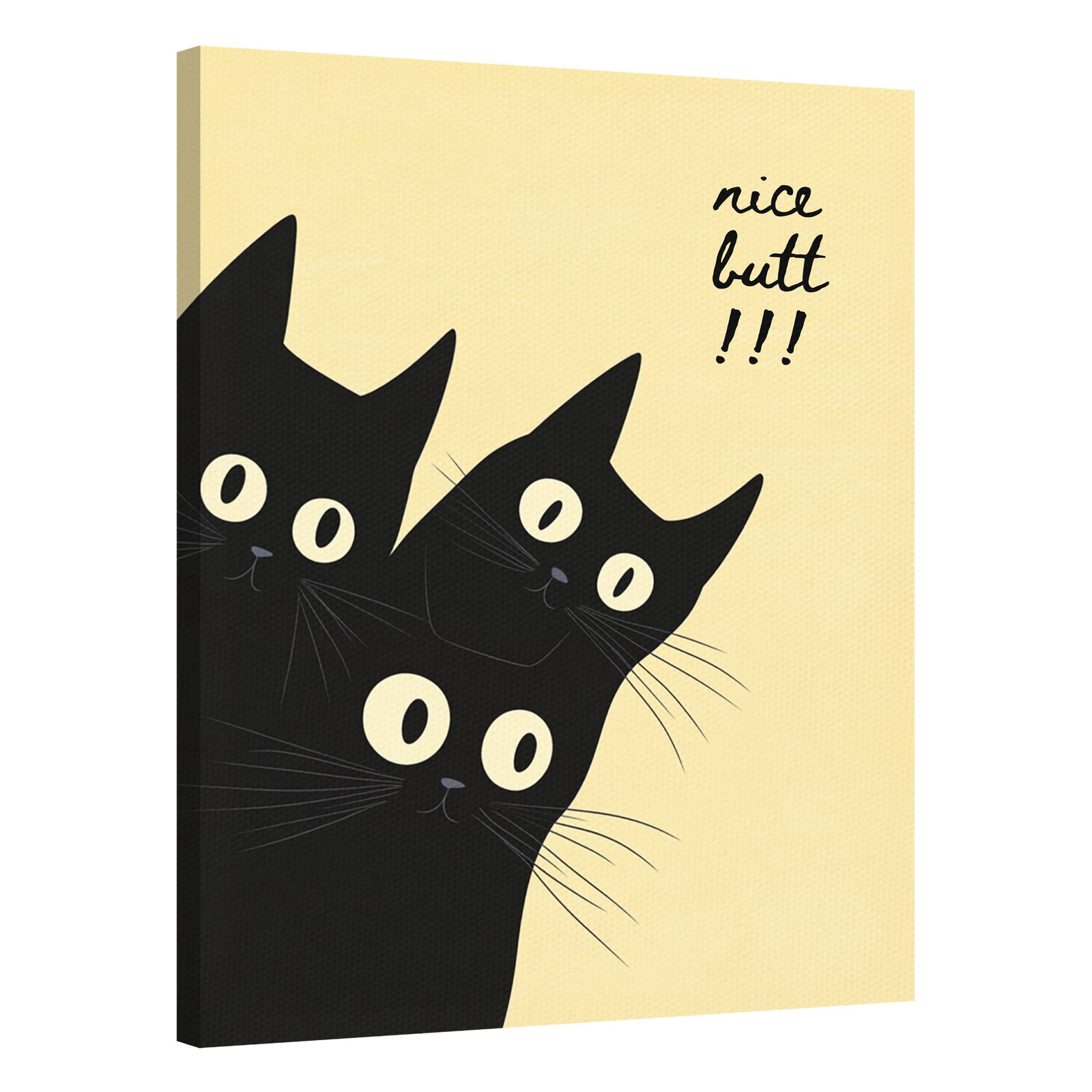 Cheeky Cat Quote Modern Wall Artwork