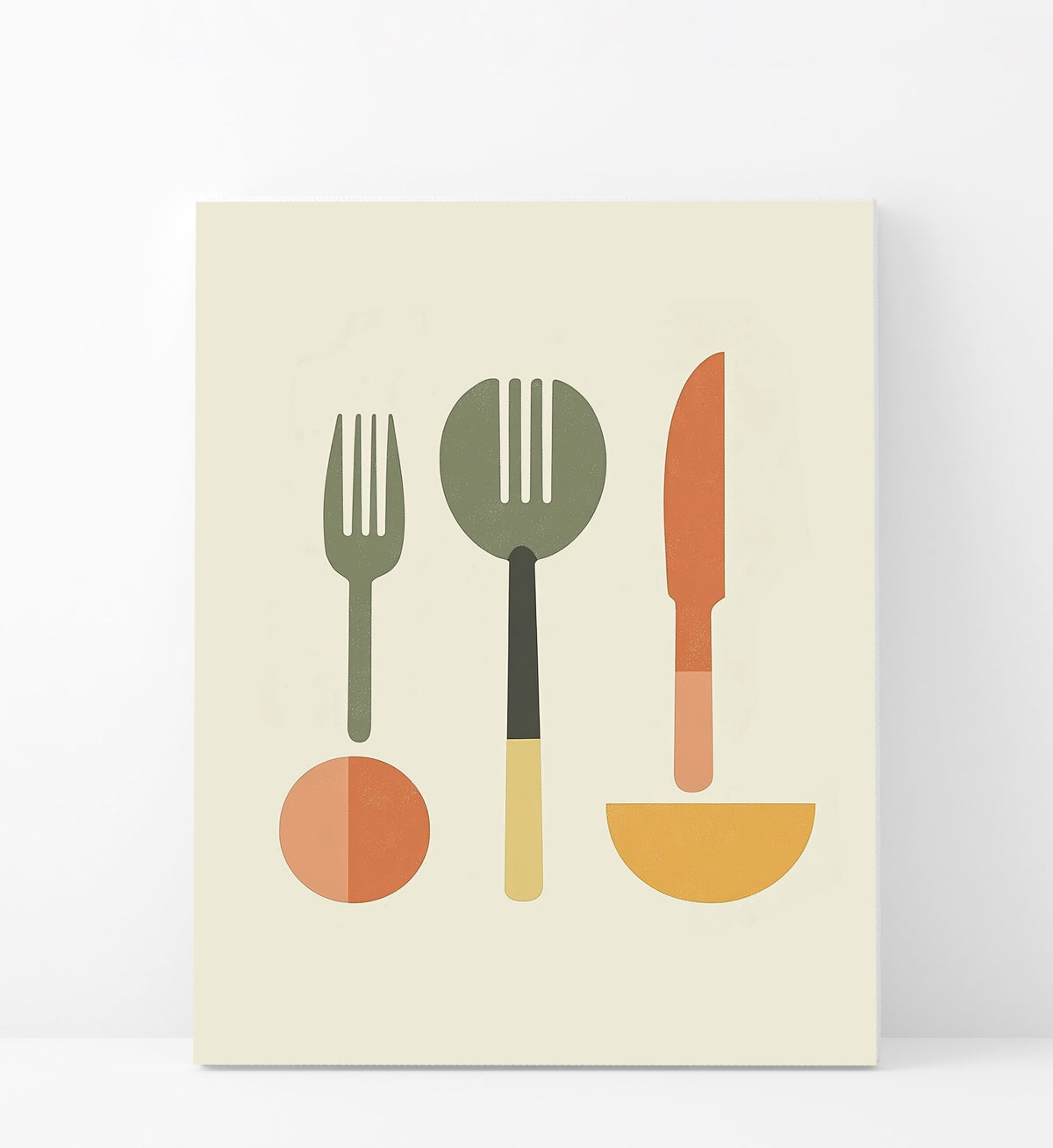 Minimalist Kitchen Essentials Canvas Wall Art