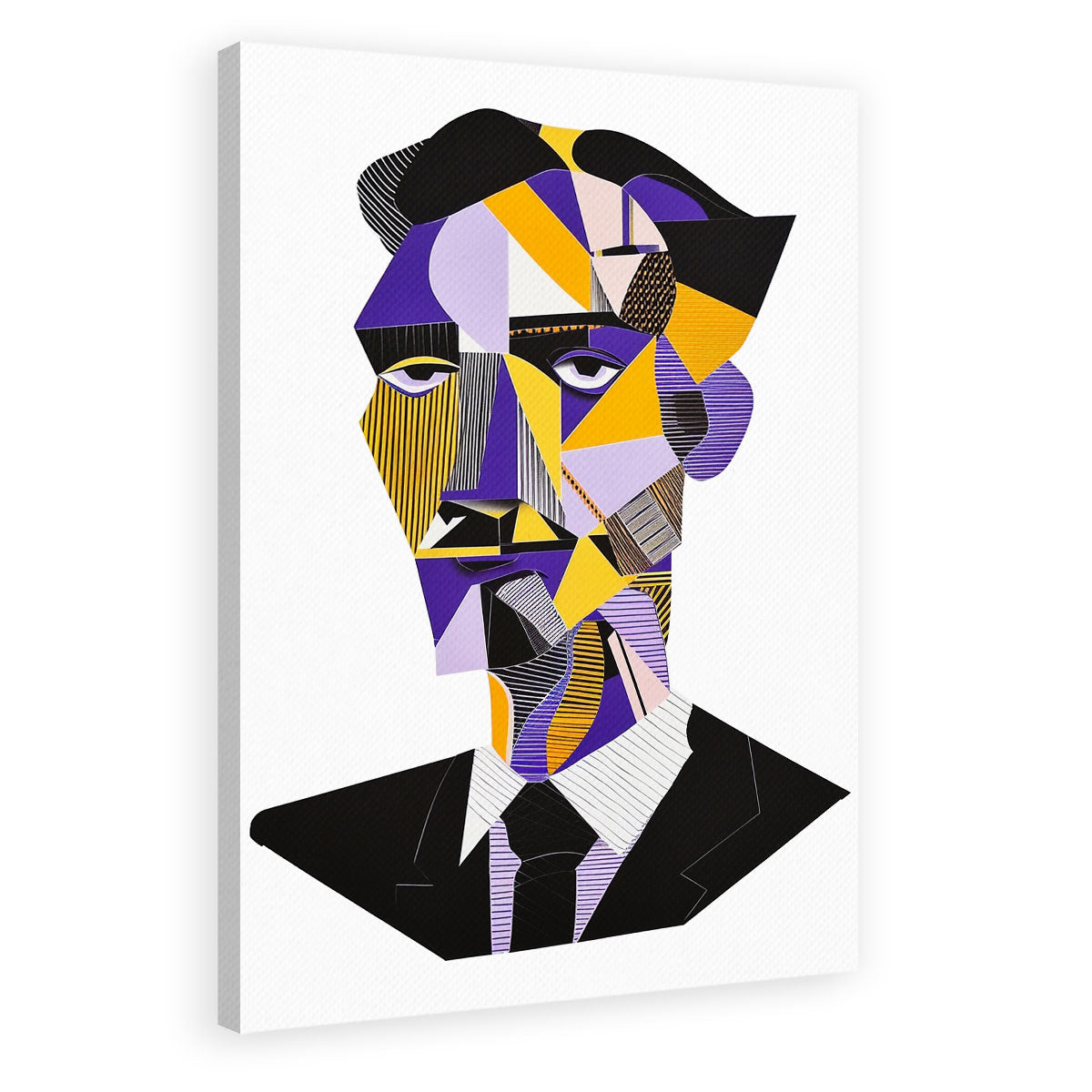 Geometric Art Deconstructed Face Wall Decor