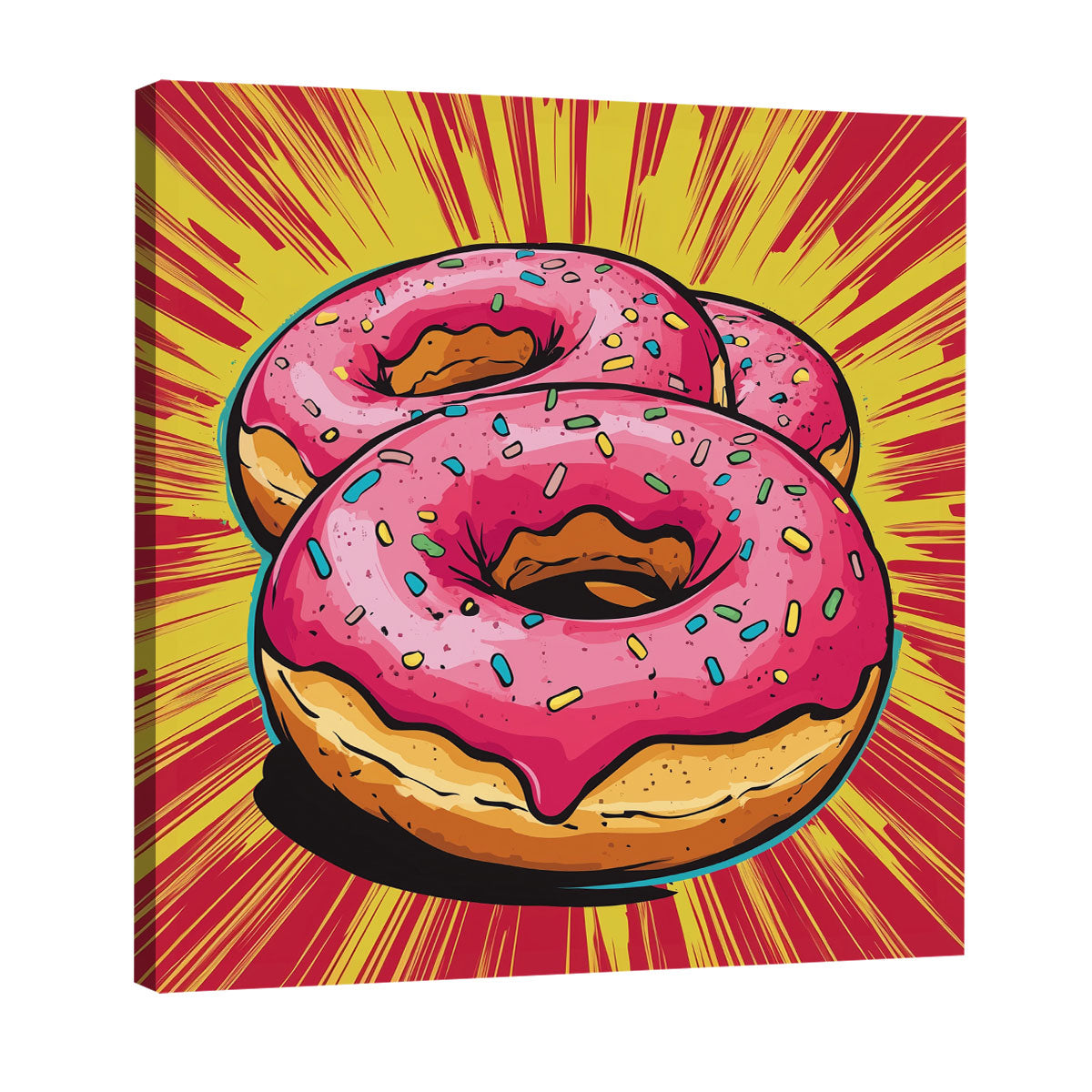Glazed Donuts With Sprinkles Vintage Artwork