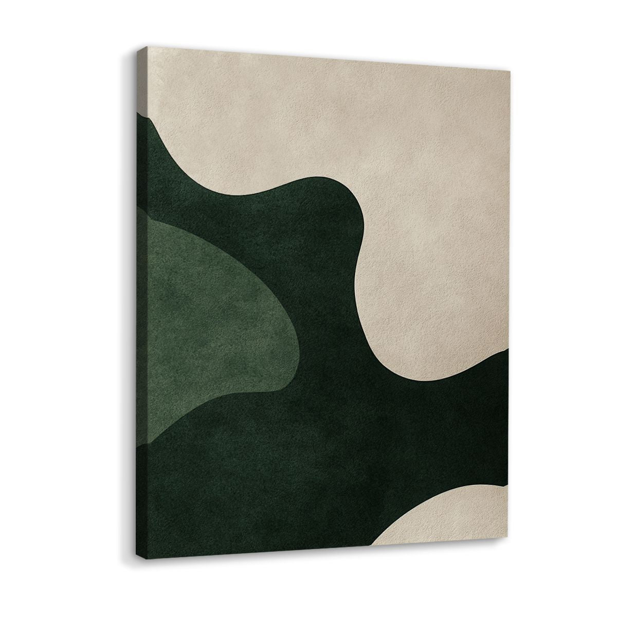 Organic Flow Abstract Landscape Canvas Print for Living Room
