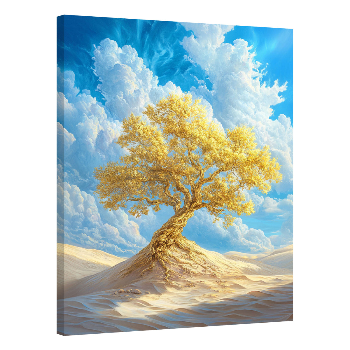 Oasis Of Gold Modern Wall Artwork