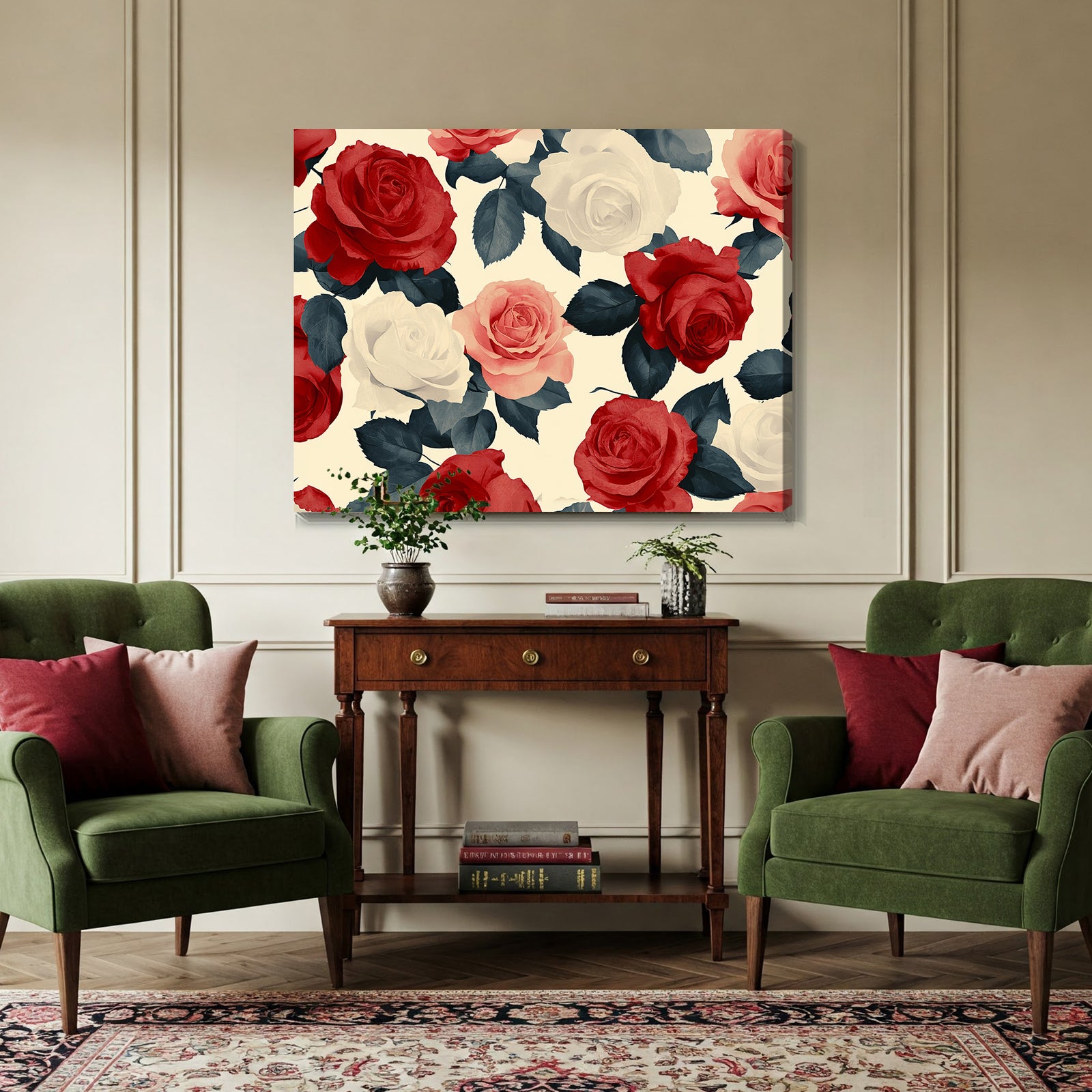 Rose Garden Modern Wall Artwork