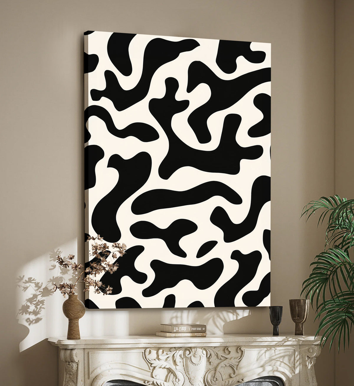 Serenity Vertical Canvas Abstract Wall Art