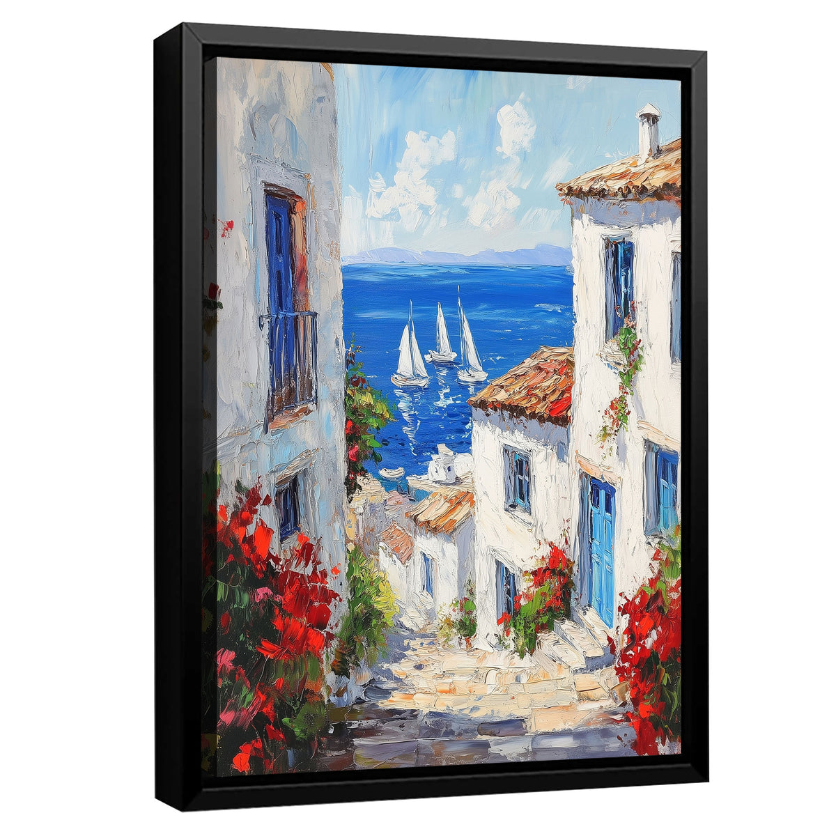 Mediterranean Art Azure Beach Wall Art